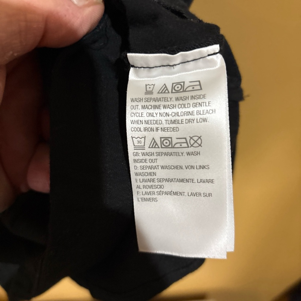HC241. Belle by Kim Gravel Triple Lux Grommet Side Tie T-shirt 1X BLACK - Picture 5 of 8